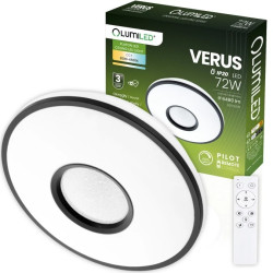 Plafon LED Lampa Sufitowa Natynkowa VERUS 72W CCT Biały Okrągły 50cm + PILOT LUMILED