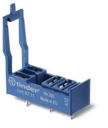 Gniazdo do przekaźników serii 46.61,montaż do płytki drukowanej 97.11