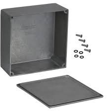 Aluminum die cast enclosure, (L x W x H) 125 x 125 x 57 mm, natural, IP65, 1590WKK