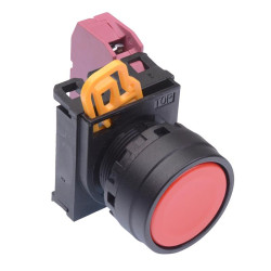 YW1B-M1E01R Red 22mm Momentary Push Button Switch NC IP65 IDEC