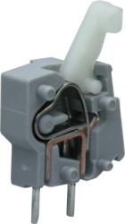PCB terminal, 1 pole, pitch 5 mm, AWG 28-12, 24 A, cage clamp, gray, 257-401