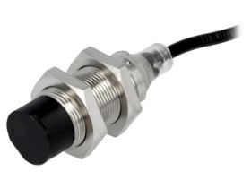 Czujnik indukcyjny o zasięgu 0÷16mm, konfiguracji wyjścia PNP / NO, napięciu zasilania 10÷30VDC, obudowie M18 E2B-M18KN16-WP-B1