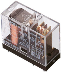 Relay, 2 Form C (NO/NC), 6 V (DC), 68 Ω, 5 A, 125 V (DC), 380 V (AC), monostable, G2R-2 6VDC