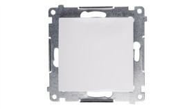 Simon 54 Przycisk Pojedynczy Zwierny, Szybkozłącza, Biały Dp1.01/11