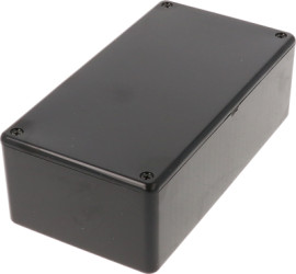 ABS enclosure, (L x W x H) 150 x 80 x 50 mm, black (RAL 9005), IP54, 1591DSBK