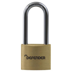 Defender DFBP4/2.5 KA1 Brass Padlock Long Shackle 40mm Keyed Alike