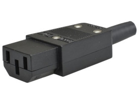 Gniazdo zasilające komputerowe na przewód typ C13