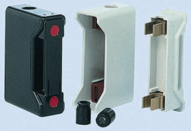 Uchwyt bezpiecznikowy montowany na szynie Mocowanie szynowe rozmiar: B2 200A 690V ac Kołek przedni połączony/tylny