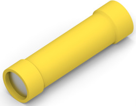 Butt connectorwith insulation, 3.0-6.0 mm², AWG 12 to 10, yellow, 29.46 mm, 34945