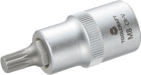 TOOLCRAFT 816087 Wielowypust (XZN) Nasadka trzpieniowa 8 mm 1/2" (12.5 mm)