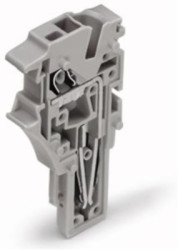 1-wire end module, spring-clamp connection, 0.25-4.0 mm², 1 pole, 24 A, 6 kV, gray, 2022-181