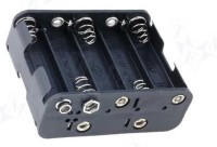 BAT10xR6-AK Koszyk na baterie z tworzywa bez kabelka (klips typu 6F22), wymiary: 75 x 56 x 32 mm