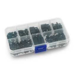 Zestaw nylonowych śrubek i podkładek dystansowych M3 - 180 elementów