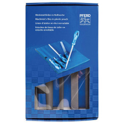 PFERD 11801532 Workshop File set 200mm in PVC roll-up bag with Handle
