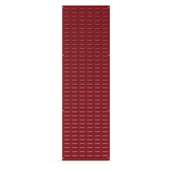 Szafka z panelami ażurowymi głębokość 457mm szerokość 19mm wysokość 1486mm Czerwony Stal Bott