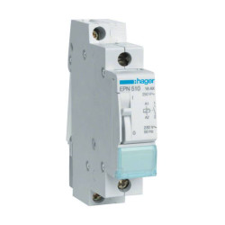Hager EPN510 Switch Remote 16A 230V AC 1NO Finger-Safe with Indicator