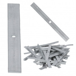 Taśma aluminiowa cięta do mocowania kabli (np. YDY, YDYp) Uchwyt kablowy 100mm z otworem 3,4mm TA-C-100 1kg