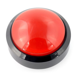 Push Button 6cm - czerwony