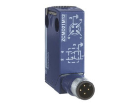 Korpus łącznika krańcowego działanie migowe 1NC+1NO posrebrzane konektor M12 ZCMD21C12 SCHNEIDER ELECTRIC