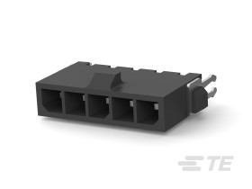Listwa stykowa PCB 5-pinowe Micro MATE-N-LOK raster: 3 mm Pionowy 1-rzędowe TE Connectivity Płyta250 V W osłonie
