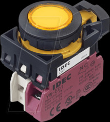 CW1L-M1E10QM4Y CW-22mm, PBI, plastic, momt, 1NO, 230VAC, ye