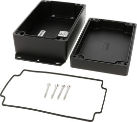 Hammond Electronics 1550Z116FBK Obudowa uniwersalna, (D x S) 161 mm x 100 mm, odlew aluminiowy, 1 szt.