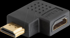 65076 Adapter HDMI male to HDMI female 90° right