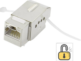 Moduł RJ45 z funkcją blokowania Keystone CAT 6a Renkforce KSV10