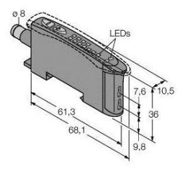 Czujnik światłowodowy Turck D10BFPGQ 3072617 1 szt.