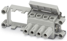Socket contact insert, VC4, 4 pole, equipped, screw connection, with PE contact, 1607495