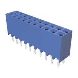 Amphenol 87606-310LF DUBOX Connector Male Shrouded 2x10 Thru Mount