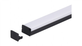 Zaślepka Pcv Standard Czarna Z Otworem