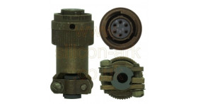 6-Way cable socket (KPT06F10-6S) - ITT Cannon