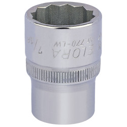 Elora 24848 7/16&quot; 1/2&quot; Square Drive Whitworth Bi-hexagon Socket