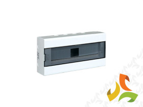 Rozdzielnica natynkowa 18 modułowa 1x18M drzwi transparentne IP40 SRn-18 (N+PE) 1.5 ELEKTRO-PLAST