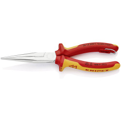 KNIPEX 26 16 200 T Snipe Nose Side Cutting Pliers (Stork Beak Pliers) VDE 200 mm