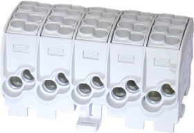 Blok rozdzielczy - odgałęźny Al/Cu SCB 25-5X (80150) SIMBLOCK szary 81500002