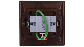 Akcent Przycisk /Dzwonek/ Z Podświetleniem Brązowy Łp-6As/24