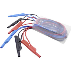 Schnepp 354 000059 Safety Test Lead 4 mm Jacks 1 m Black/Red/Blue Set