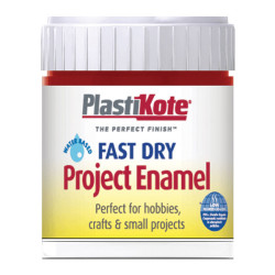 PlastiKote 440.0000025.067 Fast Dry Enamel Paint B25 Bottle Metallic Red 59ml