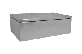 Obudowa 500 mm 300 mm 161mm Stal nierdzewna typu 304 RS PRO, z drzwiami zwykłymi