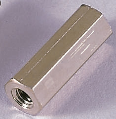 Kołek dystansowy gwint M4 x M4 długość 12mm Mosiądz Żeński/żeński Sześciokątny Essentra