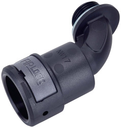 Fränkische Rohrwerke 4890712700 AEPA-23M32PB Złącze śrubowe do węża czarny M32 x 1.5 23 mm 90° 6 szt.