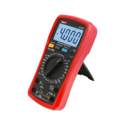 Miernik cyfrowy motoryzacyjny Test diod Sprawdzanie ciągłości obwodu Pomiar hFE tranzystorów Pomiar cyklu pracy UT-105