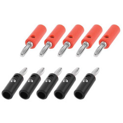Opencircuit Banana plug - 5x Red + 5x Black