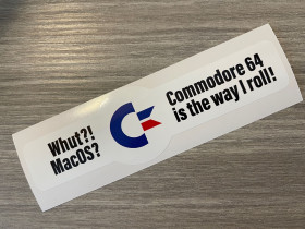 Laptop decoration sticker Whut?! MacOS - Commodore 64
