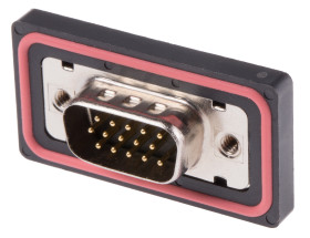 Złącze D-Sub 15-pinowe Męski Proste Montaż na panelu Złoto