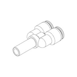 FESTO 133149 Y-piece QSY-10H-8-B Connects pneumatic lines efficiently