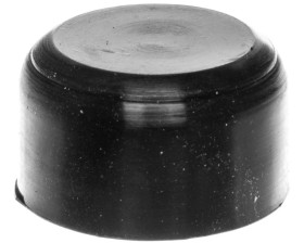 Osłona gumowa do przycisków wystających i podświetlanych czarna LPXAU142