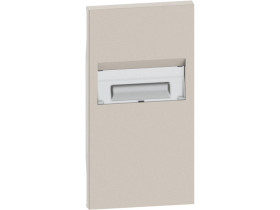 LIVING NOW Plakietka lampki przeszkodowej - 2 moduły - piaskowy beż KM71 LEGRAND